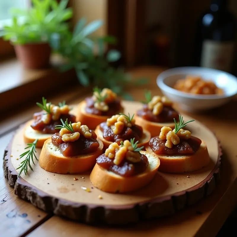 Bruschettas de Higado de Patéra con Compota de Cebolla Caramelizada: Entrante Francés Elegante