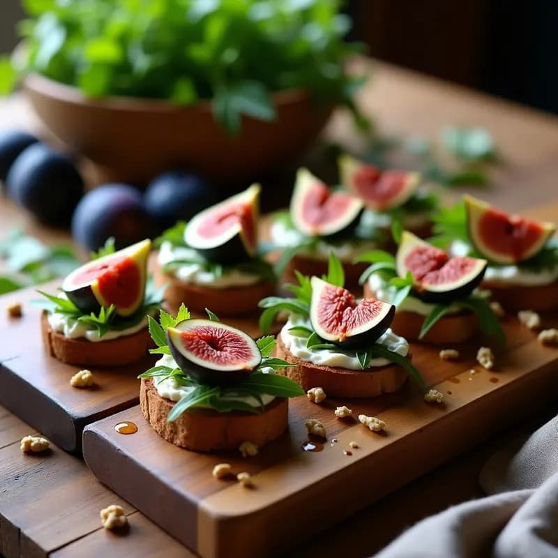 Bruschettas de Higera y Queso de Cabra: Receta Griega Rápida y Elegante