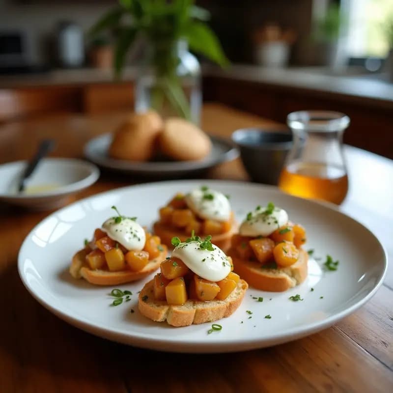 Bruschettas de Higo y Queso de Burrata: Entrante Italo-Mediterráneo con Reducción de Miel