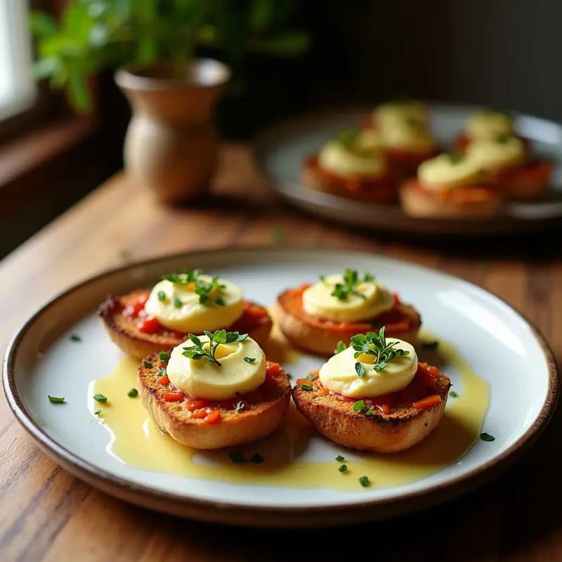 Bruschettas de Higos y Queso de Cabra: Aperitivo Italiano con Reducción de Módica