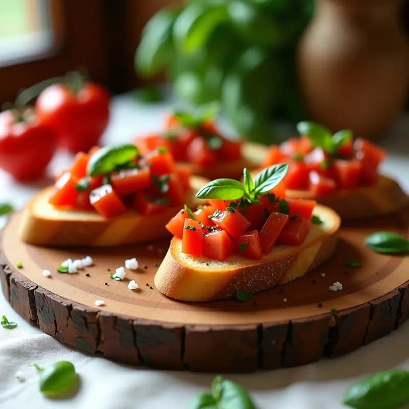 Bruschettas Italianas de Tomate y Albahaca con Pan de Centeno: Receta sin Gluten y Rápida