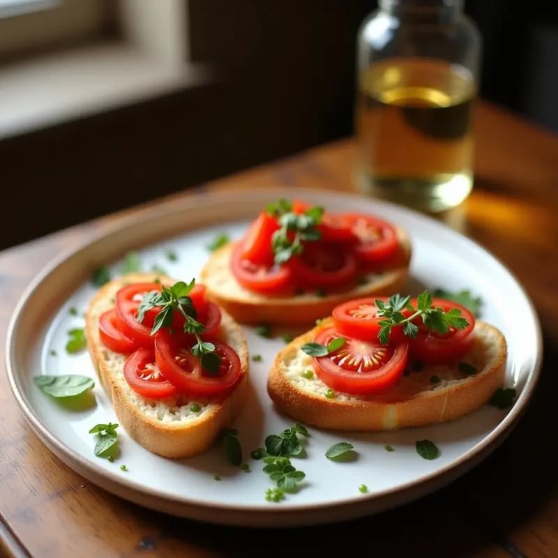 Bruschettas de Pan de Centeno con Tapenade de Aceitunas Negras y Tomates Secos: Aperitivo Mediterráneo