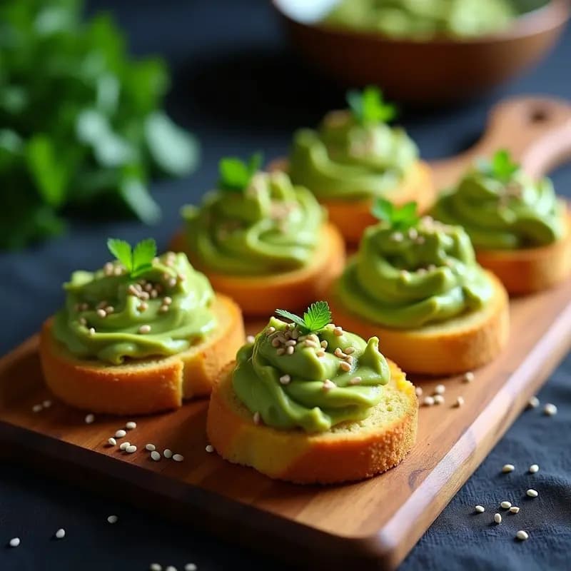 Bruschettas de Pan de Maíz con Guacamole de Pisos: Receta Sin Gluten y Alta en Fibra