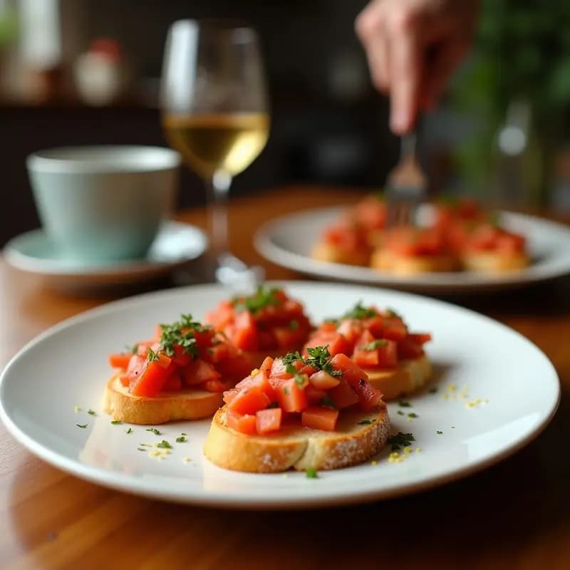 Bruschettas de Tomate Seco y Anchoas: Receta Italiana Rápida y con Toque Umami