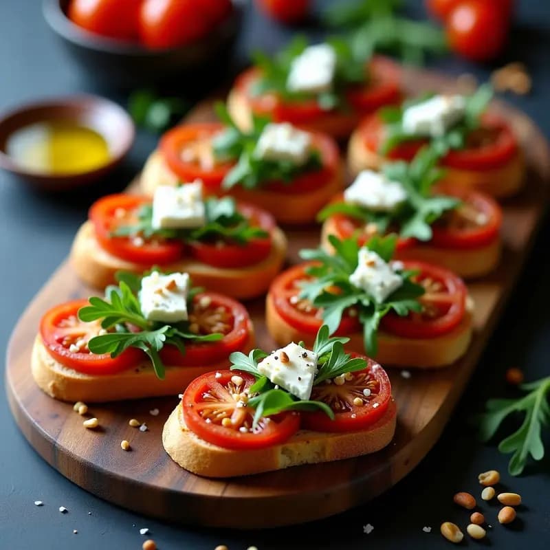 Bruschettas de Tomate Seco y Queso de Cabra: Entrante Italiano Sin Lactosa en 15 Minutos