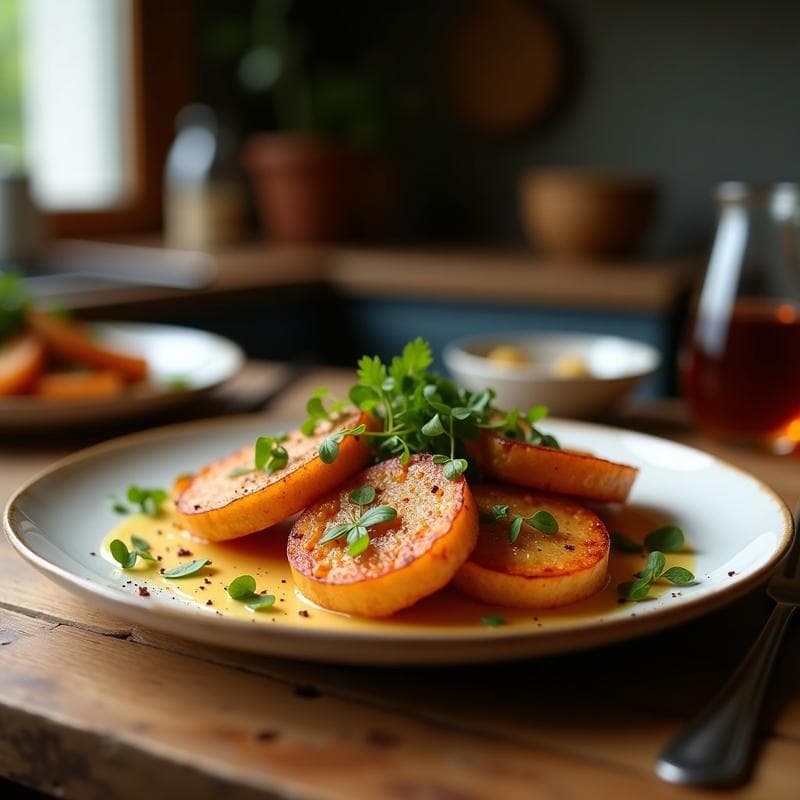 Brotas de Bruselas Asadas con Glaseado de Miso y Semillas de Sésamo: Receta Japonesa en Airfryer