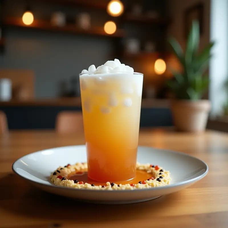 Bubble Tea de Tapioca y Té de Jazmín: Bebida Taiwresa Casera Sin Azúcar Refinado