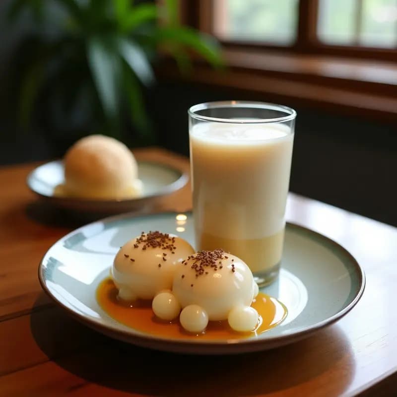 Bubble Tea de Taro y Leche de Coco con Bobas de Casava: Bebida Taiwanneda Vegana