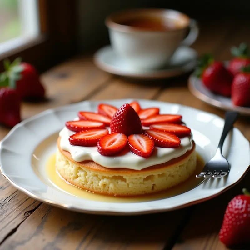 Bublanina de Fresa y Crema de Almendras: Postre Checo Sin Harina
