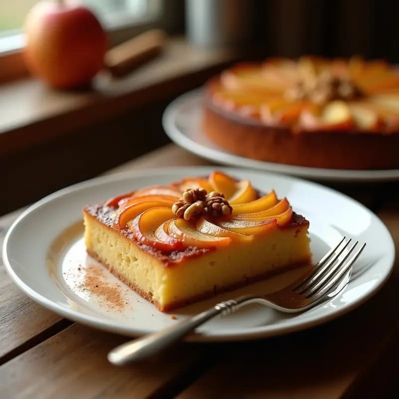 Bublanina de Manzana y Canela: Postre Checo Sin Harina y con Toque Especiado