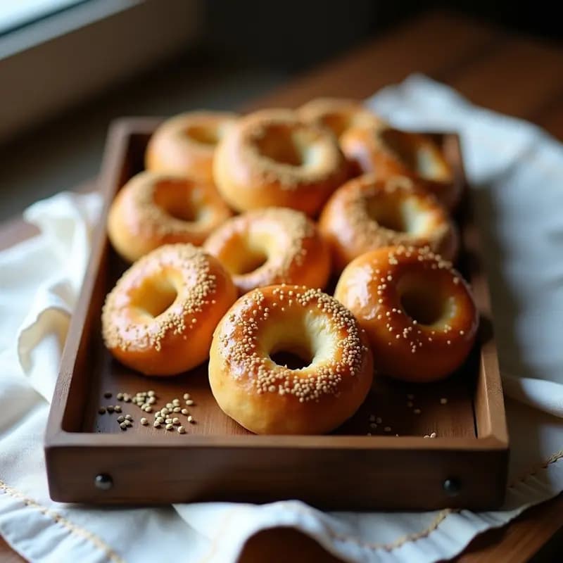 Bublik Polaco de Semillas de Amapola y Miel: Desayuno Tradicional Sin Lactosa