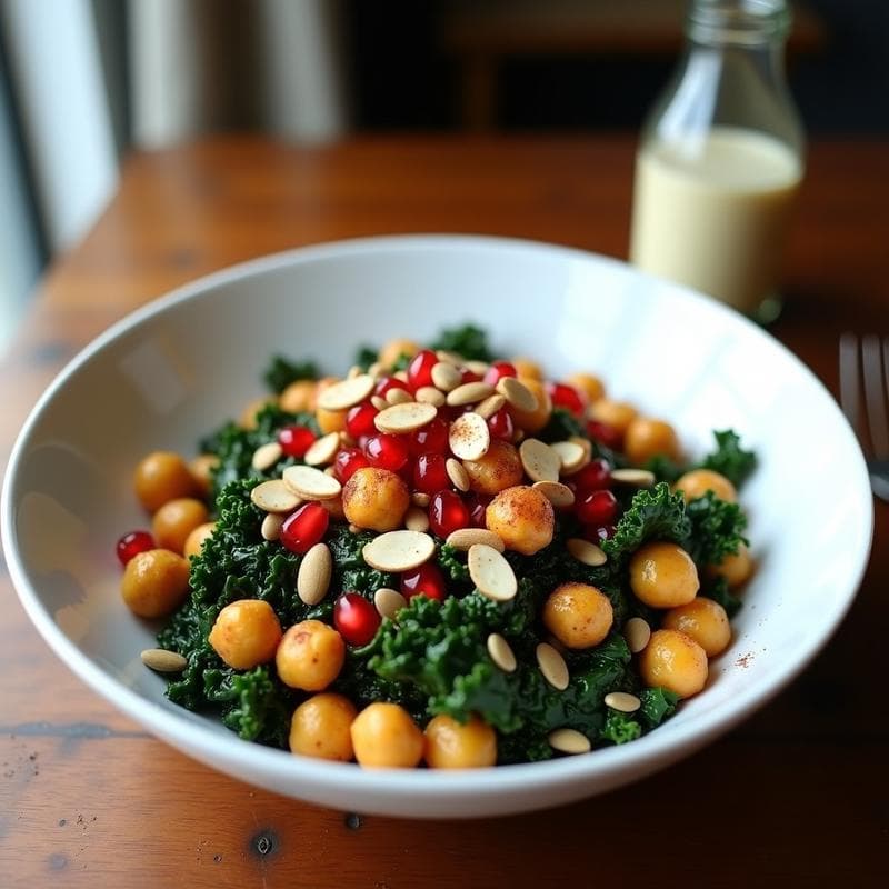 Buddha Bowl de Garbanzos Asados y Col Rizada: Receta Vegana en Airfryer