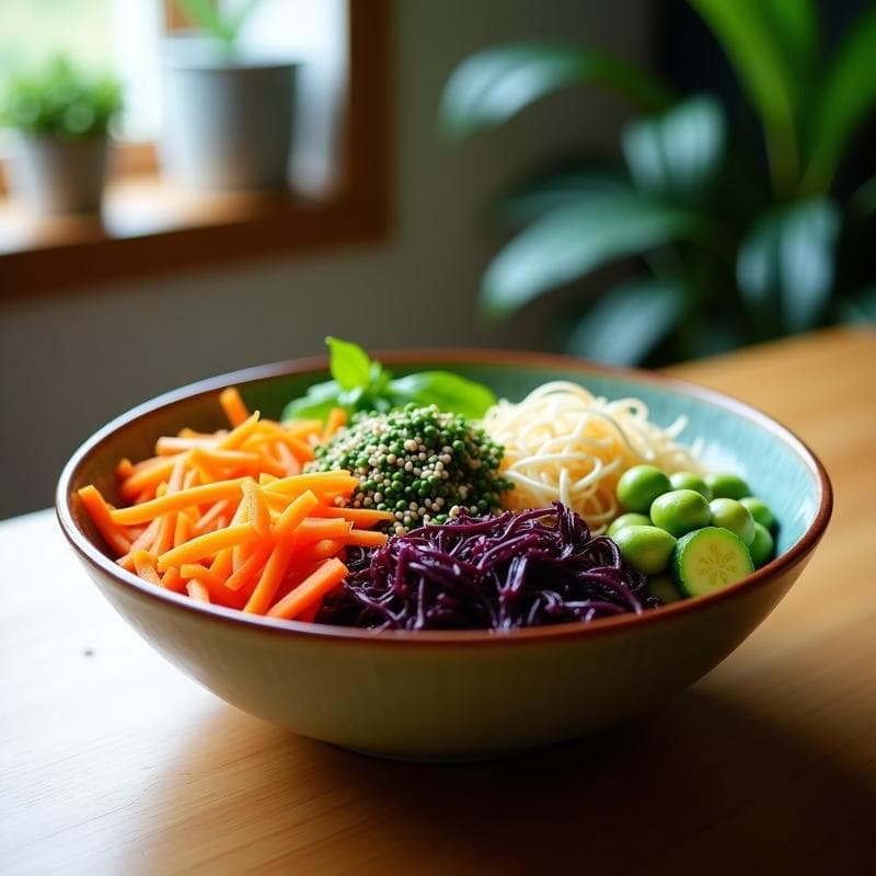 Buddha Bowl de Mijo con Algas Wakame y Sésamo: Receta Vegana Japonizante en 20 Minutos