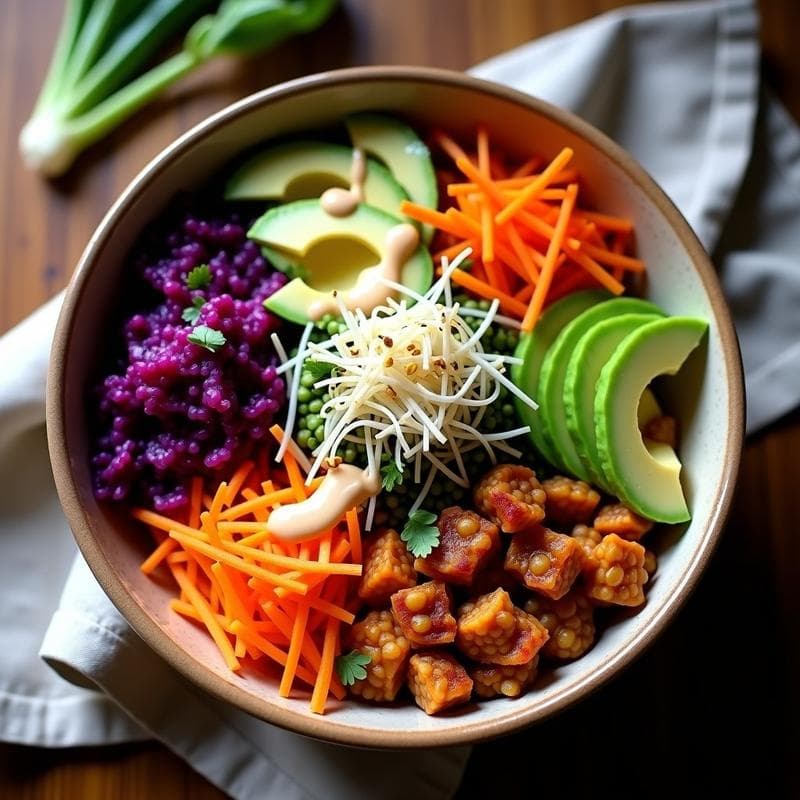 Buddha Bowl de Mijo y verduras Fermentadas: Receta Antiinflamatoria con Aderezo de Miso