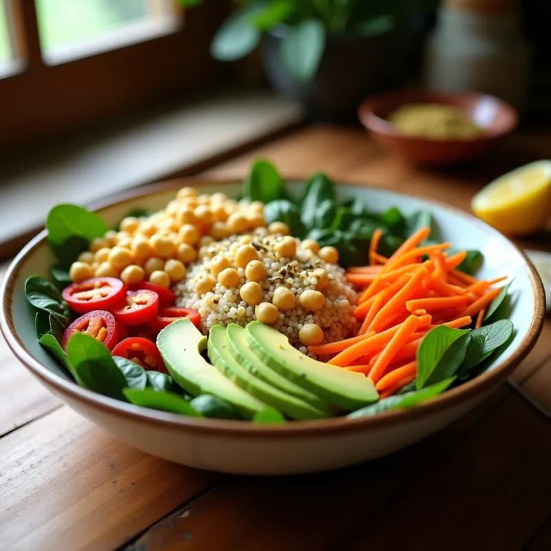 Buddha Bowl Proteinado: Receta con Quinoa y Garbanzos en 20 Minutos