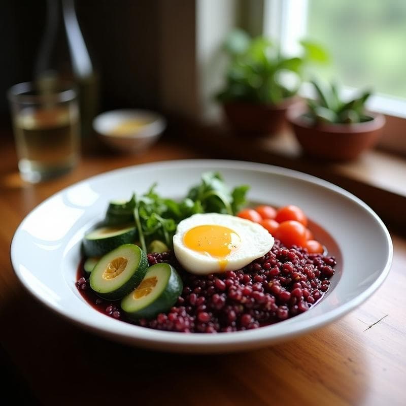 Buddha Bowl de Quinoa Morada y Vegetales Asados: Receta Peruana en Airfryer
