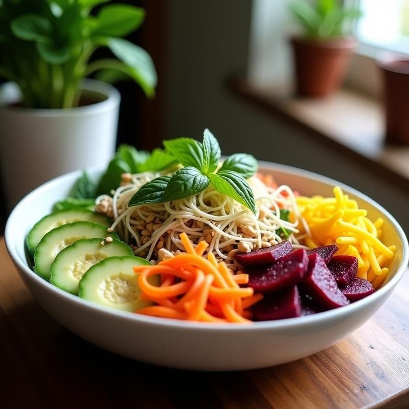 Buddha Bowl de Remolacha Dorada y Tahini: Receta Vegana Crudivegana en 20 Minutos