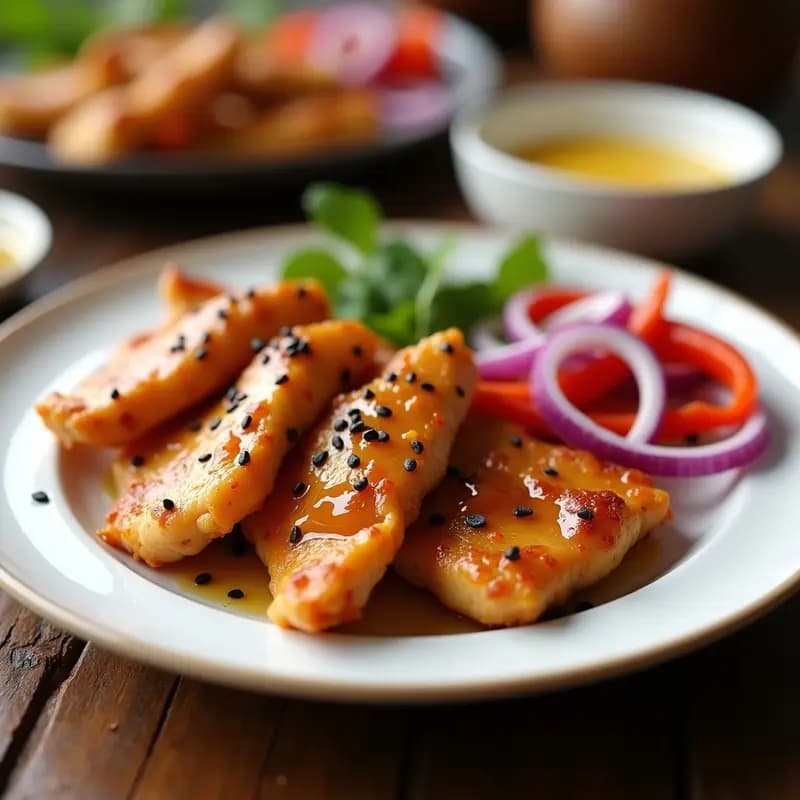 Buderim de Pollo con Miel y Mostaza: Receta Australiana en Airfryer y Alta en Proteína