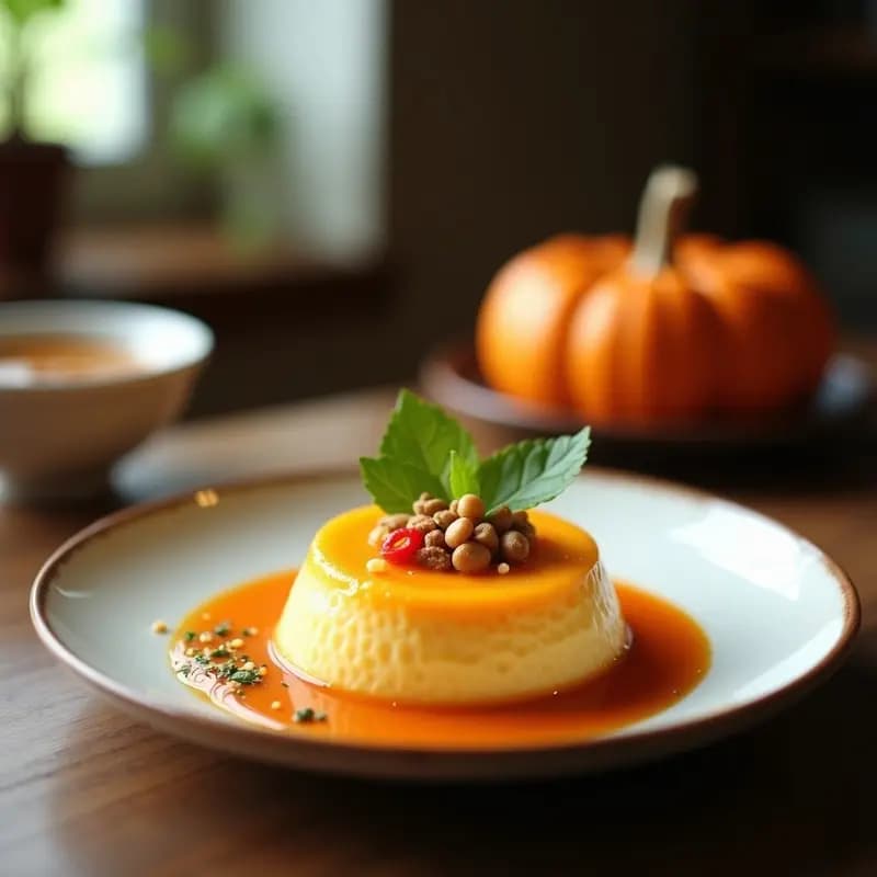 Bui Nor Lah Thai de Calabaza y Coco: Postre de Arroz Pegajoso Vegano y Sin Azúcar