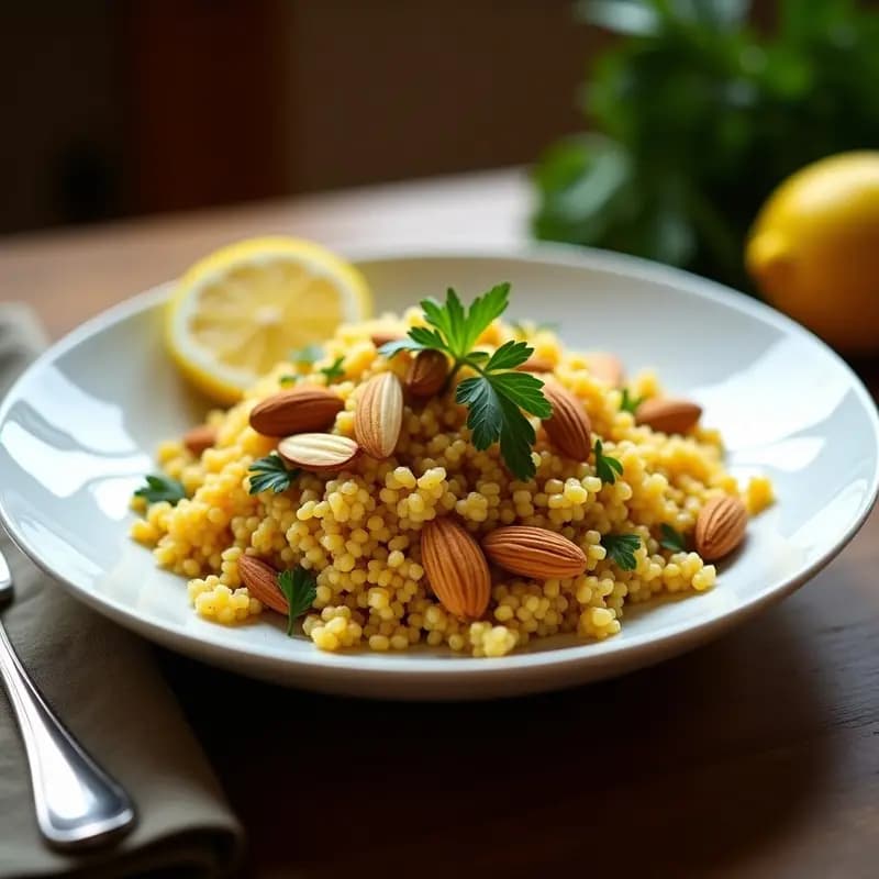 Bulghur Salteado con Azafrán y Pasas: Receta Persa Vegana y Energética