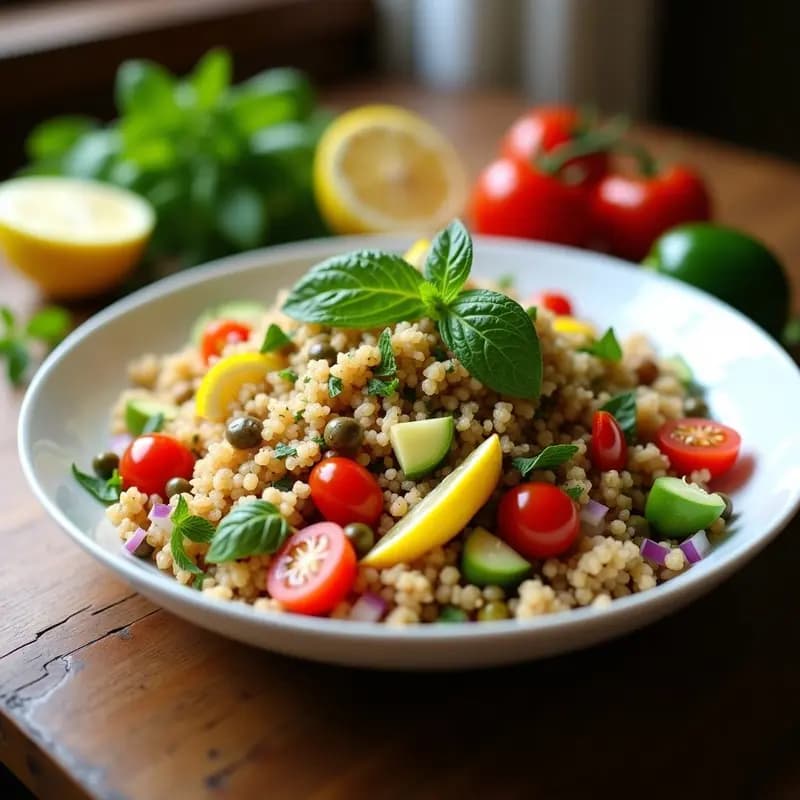 Bulghur con Hierbabuena y Limón: Ensalada Árabe Refrescante y Sin Cocción