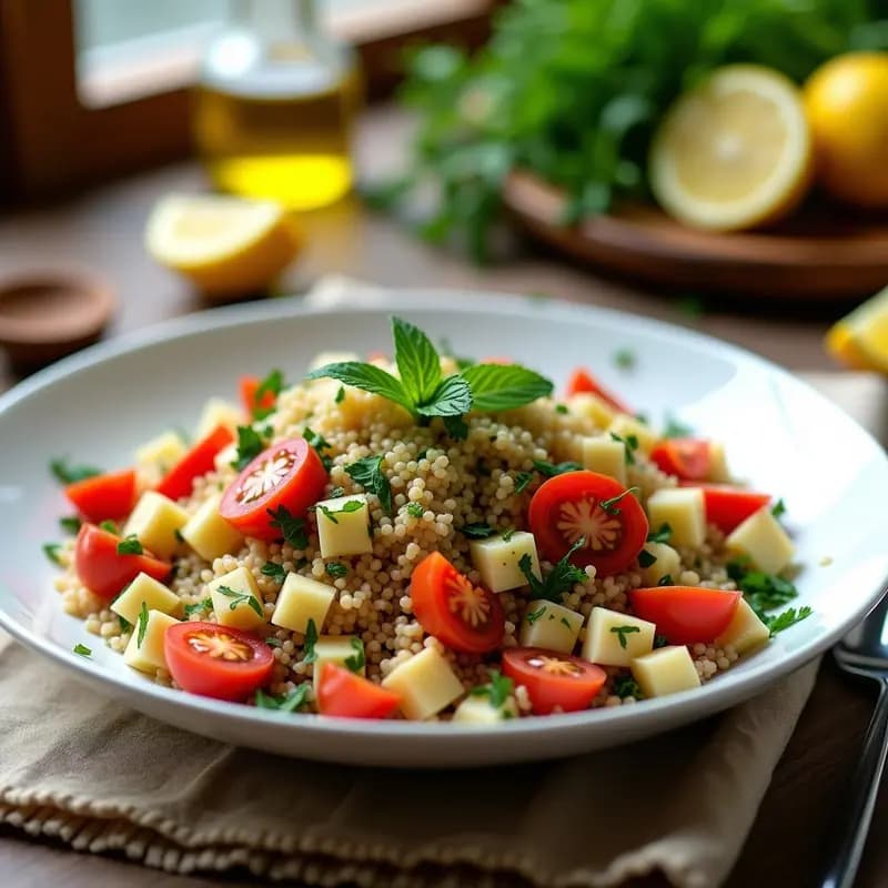 Bulghur con Hierbas y Tomate: Ensalada Turca en 10 Minutos