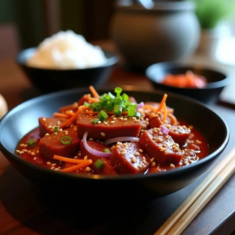 Bulgogi Coreano de Res con Salsa Gochujang: Receta Picante y Rápida en Sartén