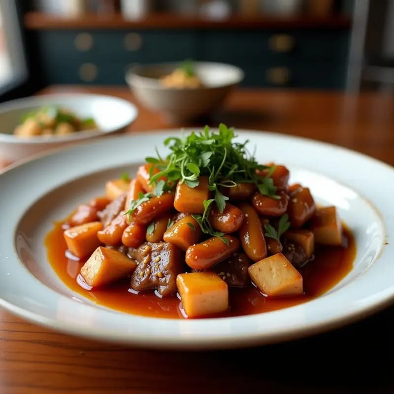 Bulgogi Coreano de Ternera y Peras: Receta Dulce-Salada en Olla Rápida con Sésamo