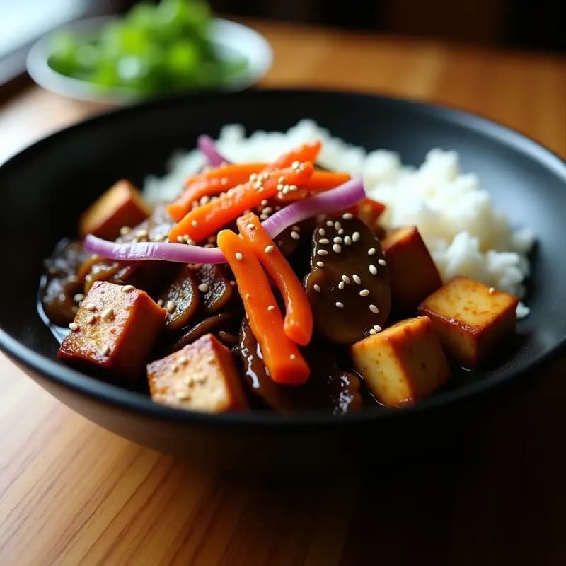 Bulgoogi Coreano con TOFU y Champiñones: Receta Vegana y Marinado Rápido