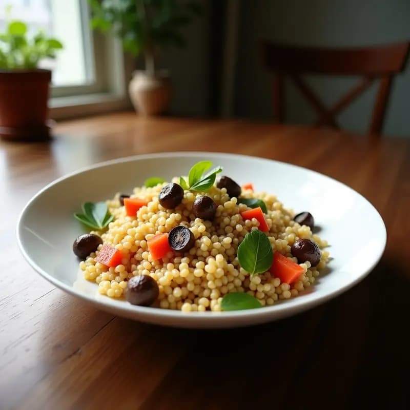 Bulgur Pilaf con Hongos Shiitake y Azafrán: Receta Turca Vegana y Rico en Umami