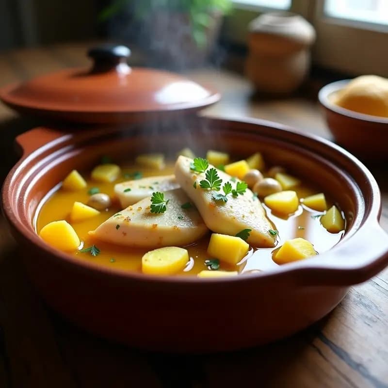 Bulinada de Merluza con Patatas y Azafrán: Receta Catalana en Olla Express