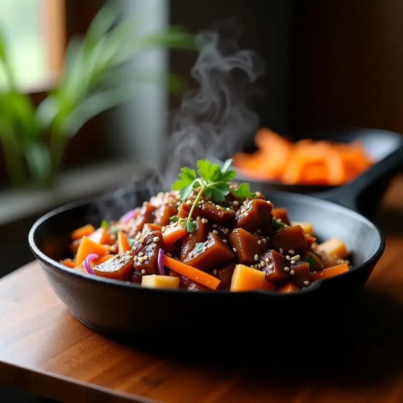 Bulkogi Coreano con Carne de Res y Peras: Receta en Sartén y Alta en Proteína