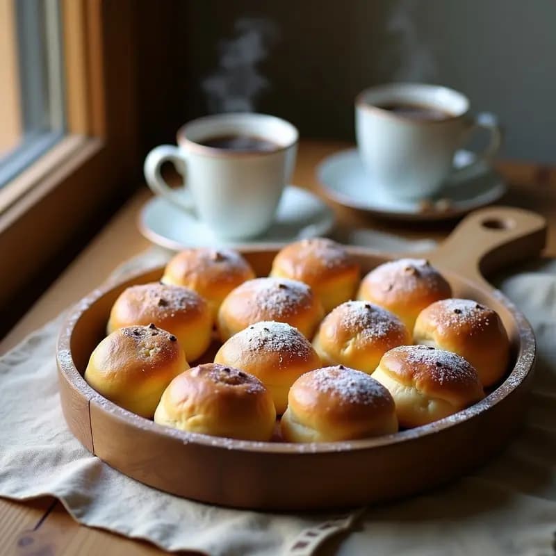 Bullar de Cardamomo Sueco: Panecillos Dulces Tradicionales en 40 Minutos