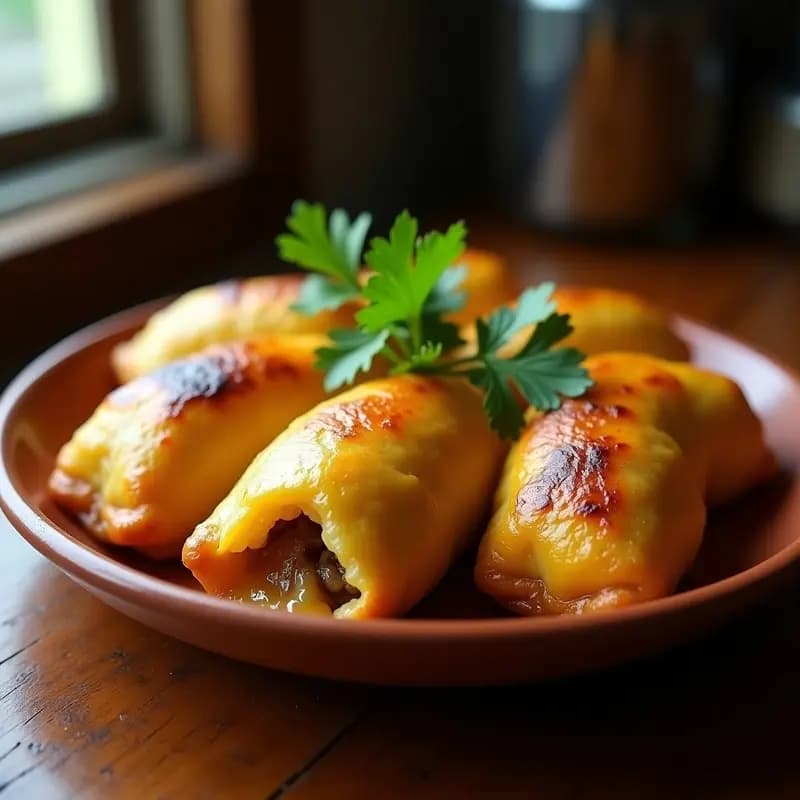 Bulo de Yuca Rellena de Carne Mechada y Queso: Receta Puertorriqueña en Horno