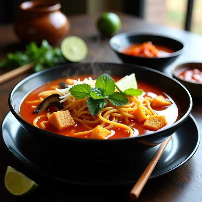 Bun Bo Hue con Fideos de Calabaza: Receta Vietnamita Picante y Sin Gluten