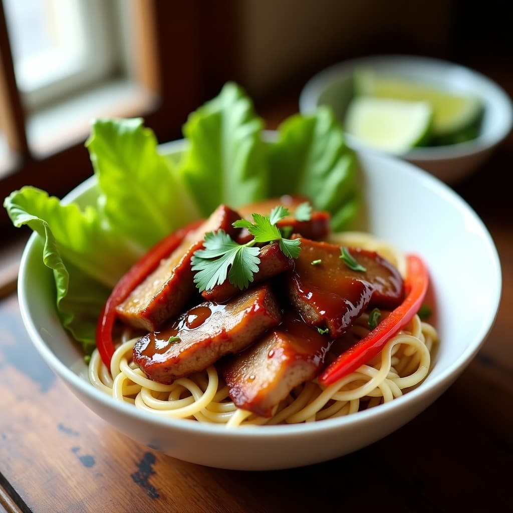 B.un Cha de Cerdo con Salsa Hoisin Sin Azúcar: Receta China en Olla Exprés