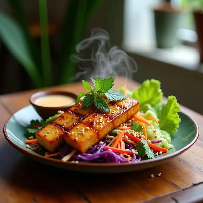 Bun Cha Viet Namita con Tofu: Receta de Hanoi Vegana y Aromática