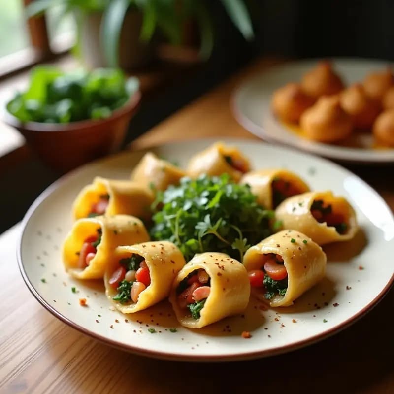 Bun Chao Gio: Rollitos de Primavera Vietnamitas con Cerdo y Verduras en Papel de Arroz Crujiente