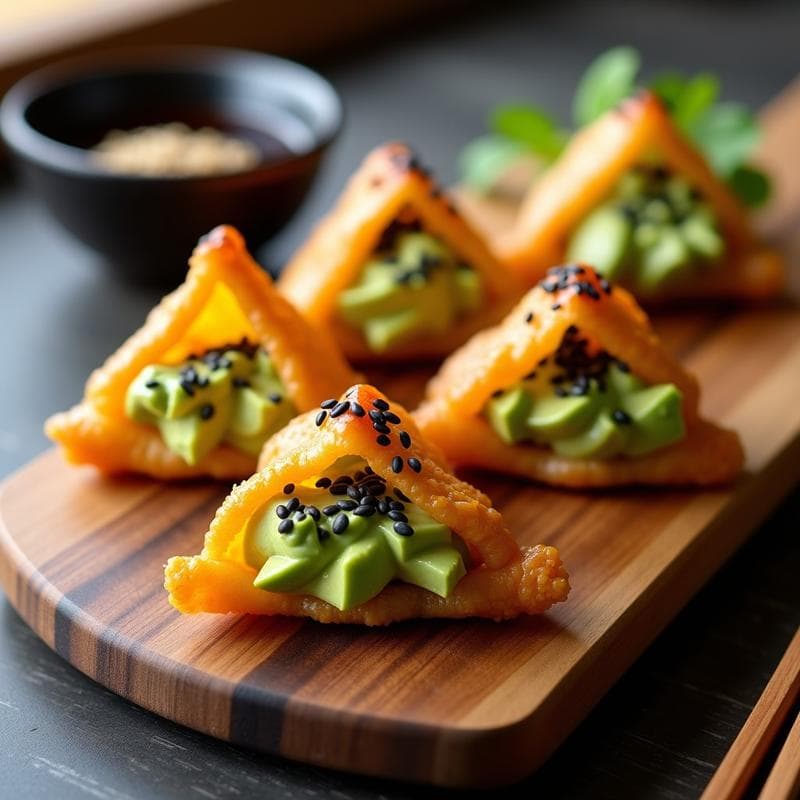 Bunas de Algas Nori con Aguacate y Semillas de Sésamo: Aperitivo Vegano y Crujiente