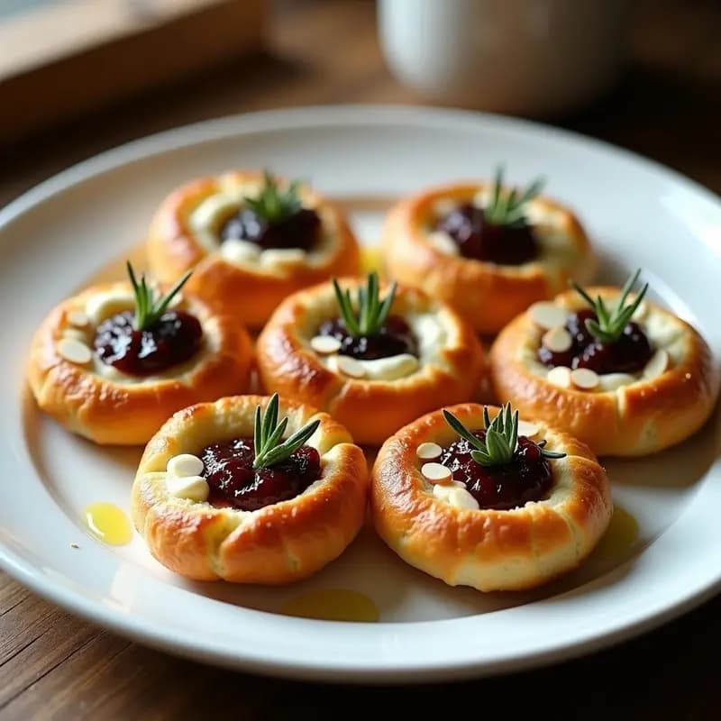 Bunas de Berndes con Queso de Cabra y Mermelada de Higos: Entrante Francés en Airfryer