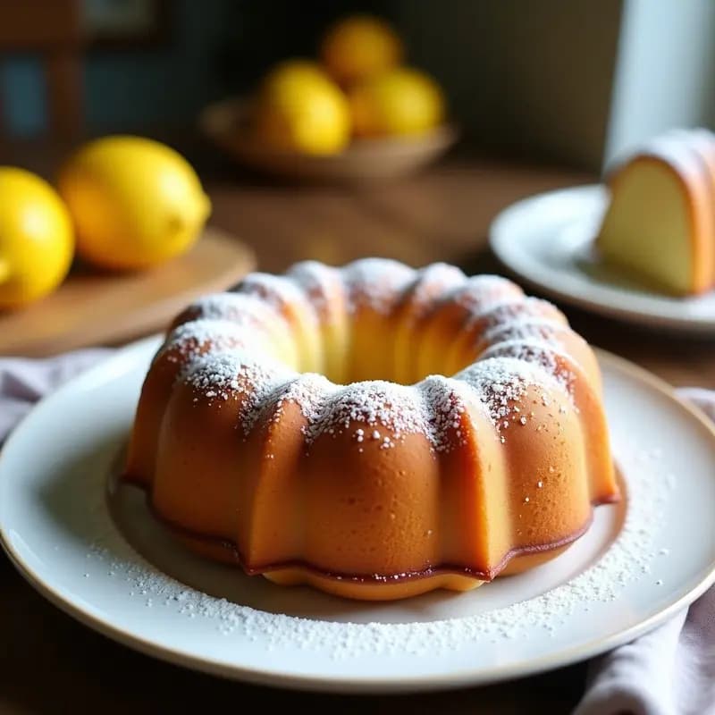 Bundt Cake de Limón y Coco Sin Gluten: Receta Esponjosa en 40 Minutos