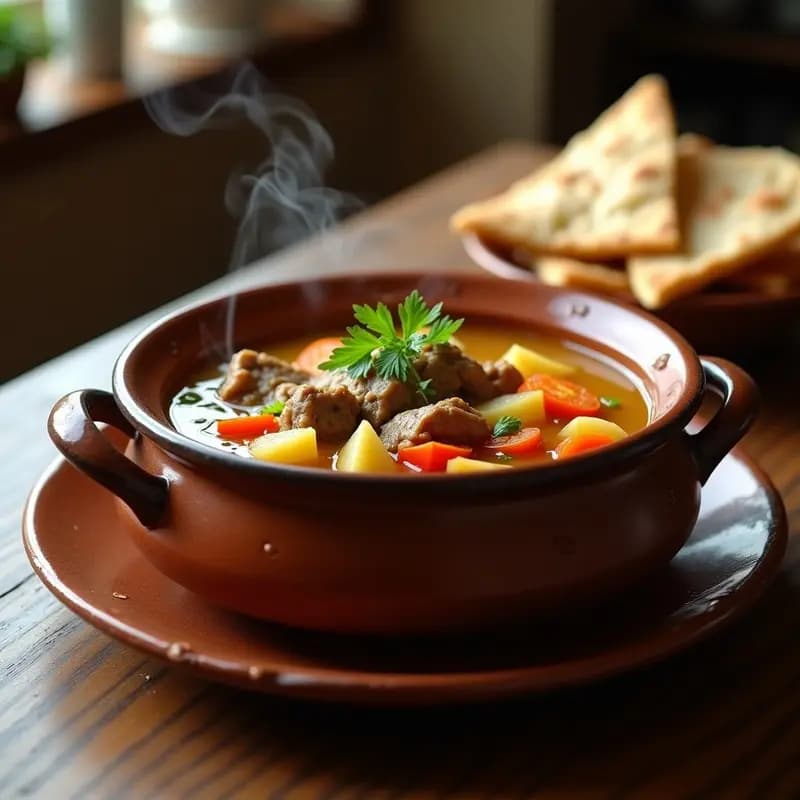 Buned Shurba (Sopa Uzbeka) con Cordero y Verduras: Receta en Olla Lenta y Reconfortante