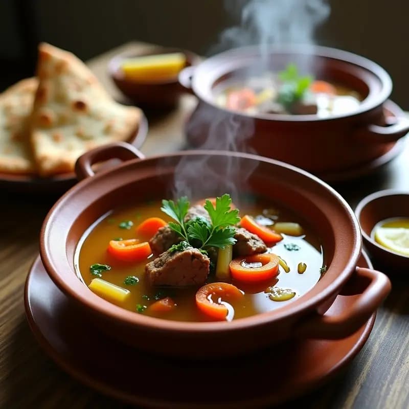Buned Shurba: Sopa Uzbekistaní de Carne y Verduras con Toque de Azafrán