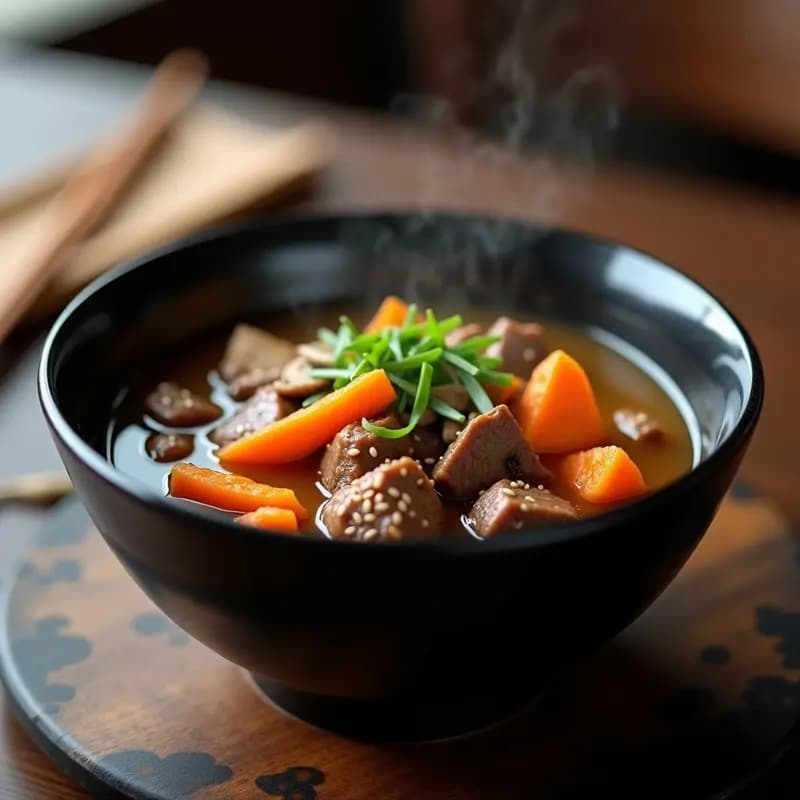 Bunievsodd de Carne y Zanahorias: Sopa Coreana Tradicional para el Invierno