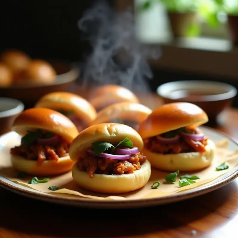 Buns de Cerdo Adobado al Estilo Chino: Receta de Street Food en Airfryer