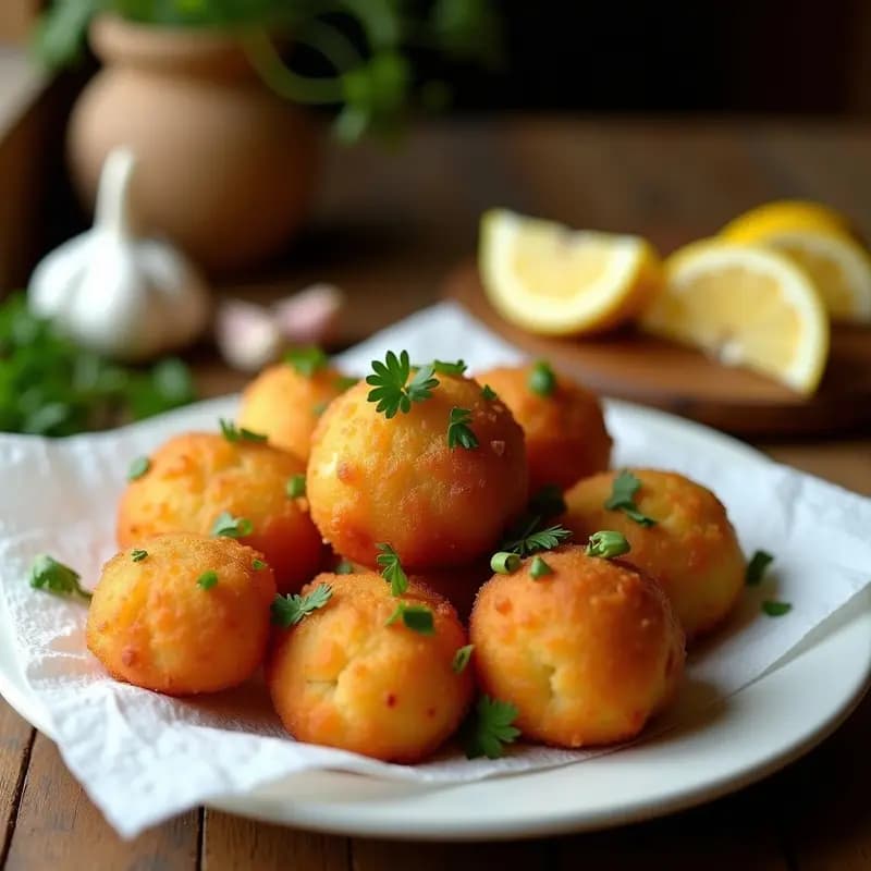 Buñuelos de Bacalao con Ajo y Perejil: Tapa Tradicional para Navidades