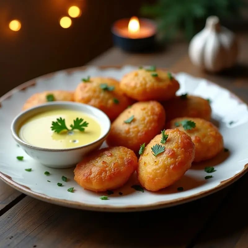 Buñuelos de Bacalao con Alloli: Tapa Andaluz Crujiente para Navidad