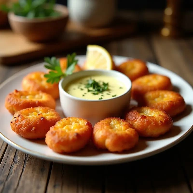 Buñuelos de Bacalao con Salsa Alioli: Receta Andaluza Crujiente y Ligera