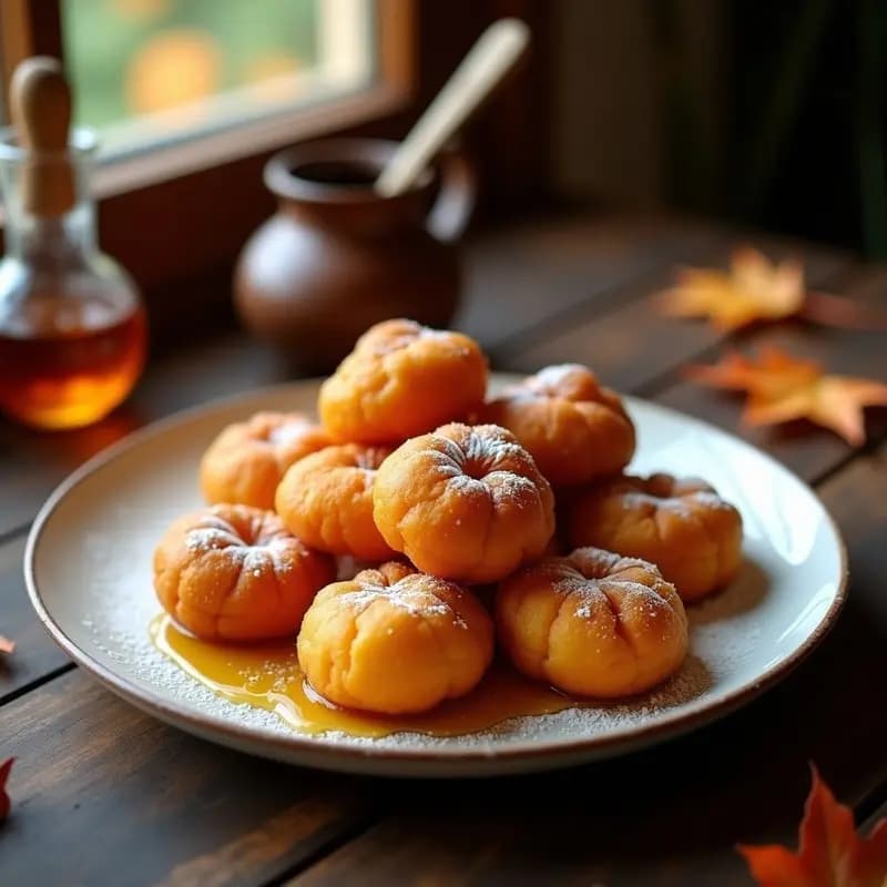 Buñuelos de Calabaza con Miel: Dulce Tradicional de Otoño en Airfryer