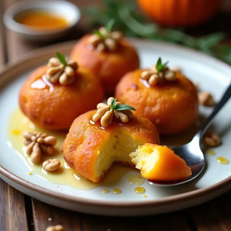 Buñuelos de Calabaza y Queso Ricotta: Postre Argentino Crujiente en Airfryer